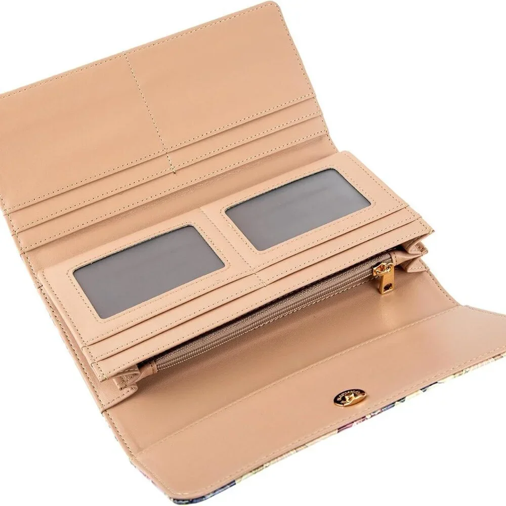 Women’s Leather RFID Wallet Trifold Purse Organizer Credit Card Holder